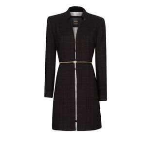 NEW MNG Mango Boucle Jacket Size Small Outerwear Wool Blend Black Convertible